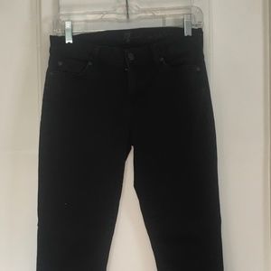 7 For All Mankind Black "The Skinny" Jeans Sz 26